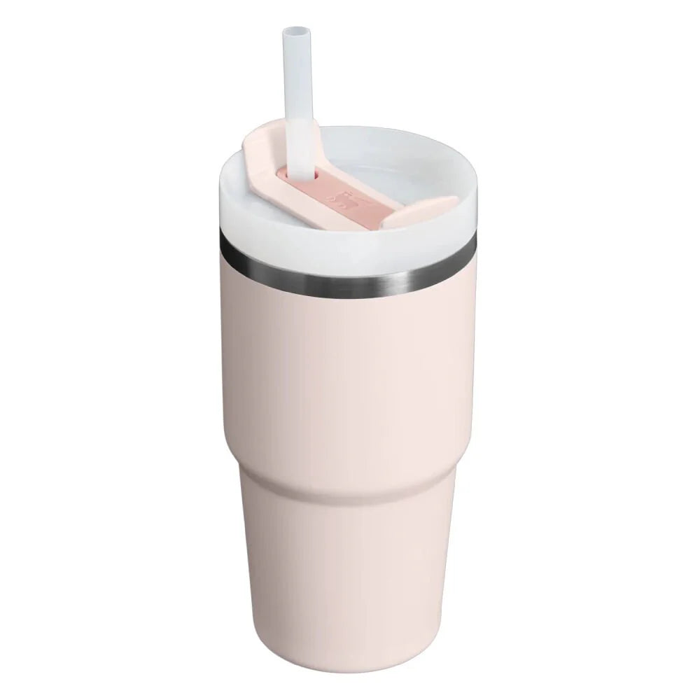 Stanley Quencher Pipetli Termos Bardak 0,60 L – Açık Pembe