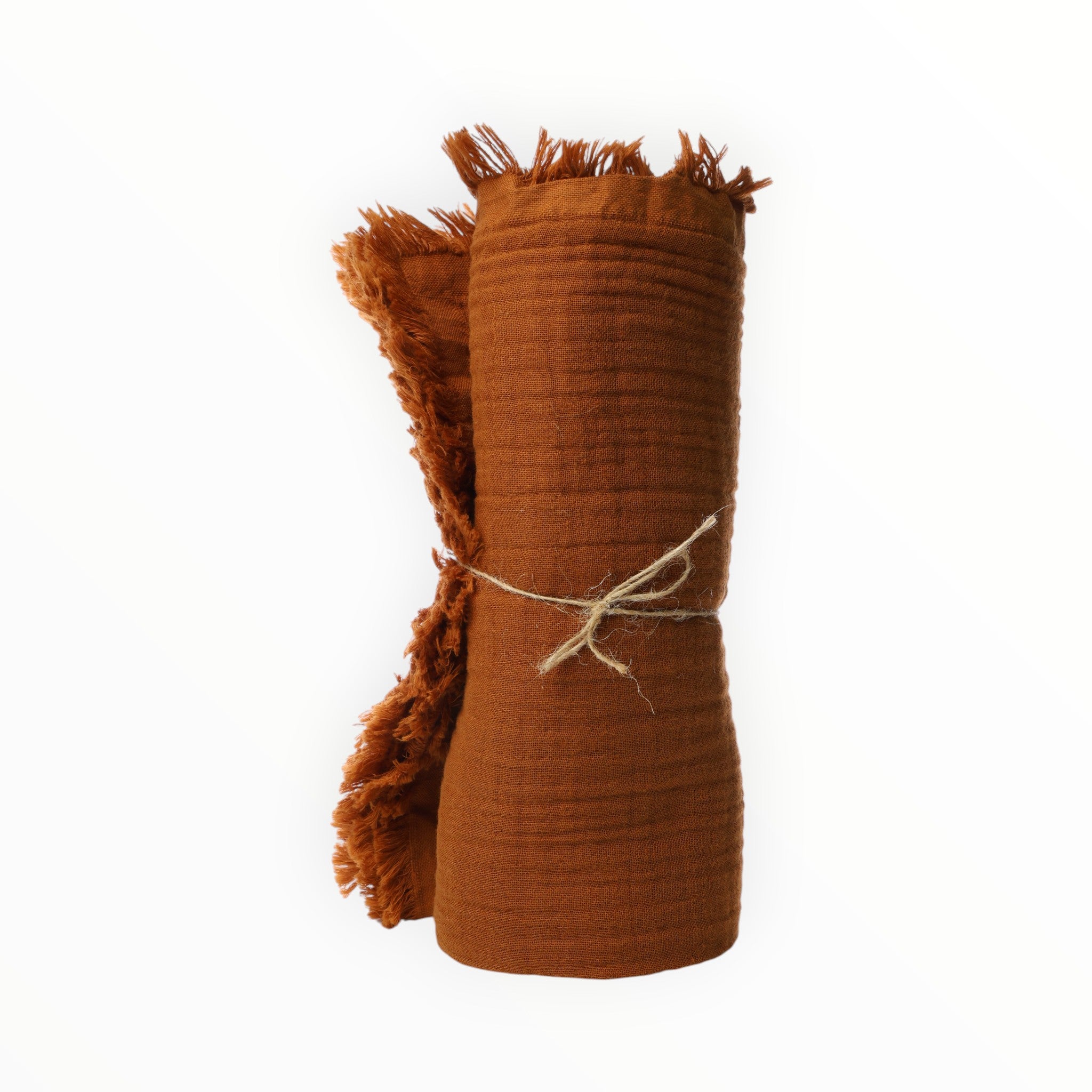 4 Katlı Müslin Örtü(Kahverengi)