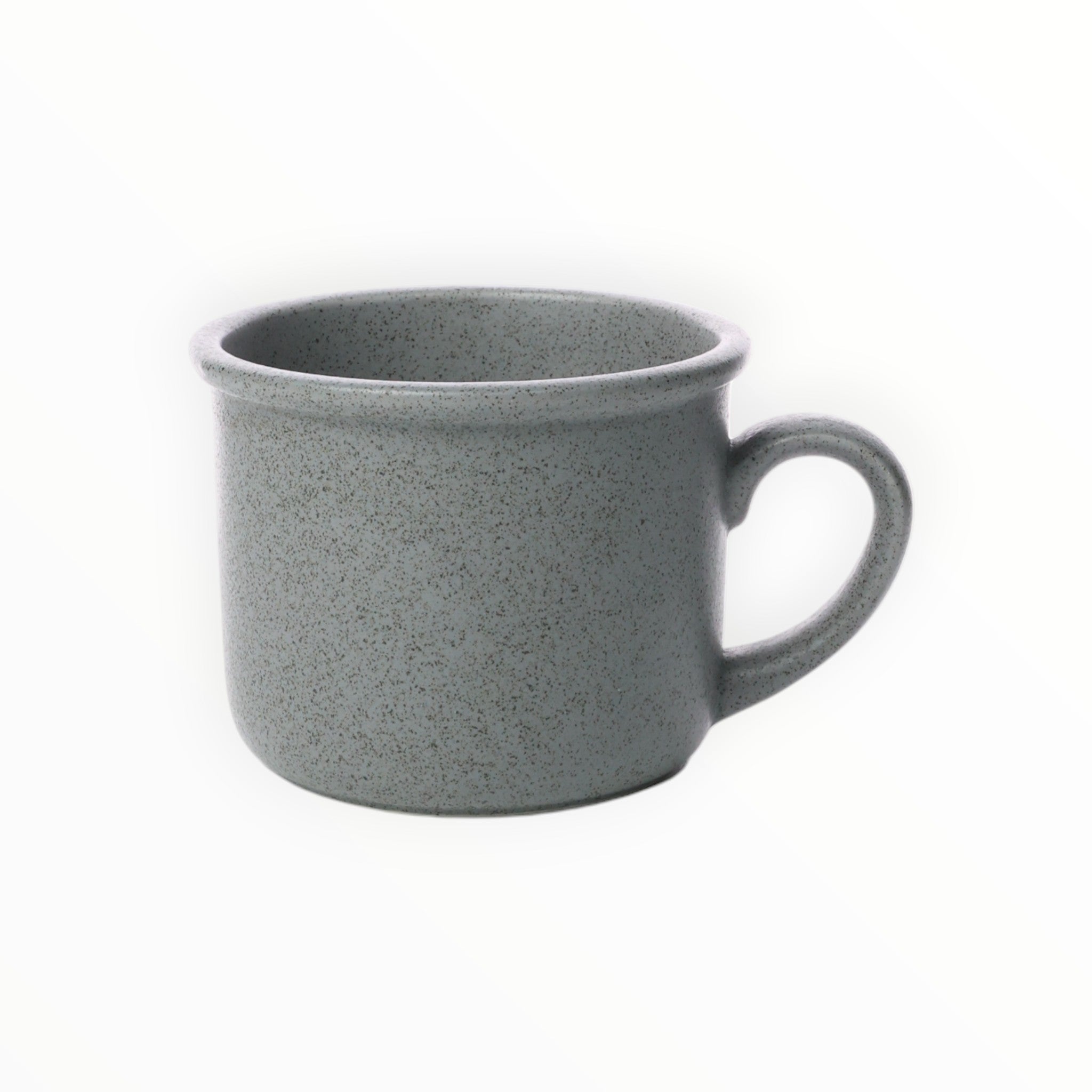 Porselen Kupa Taş Görünüm Gri