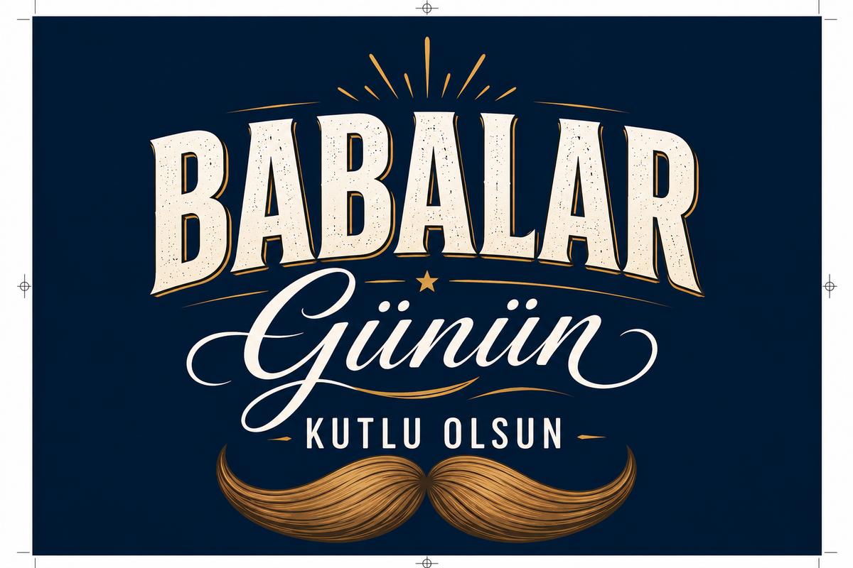 BABALAR Günün KUTLU OLSUN - not kartı