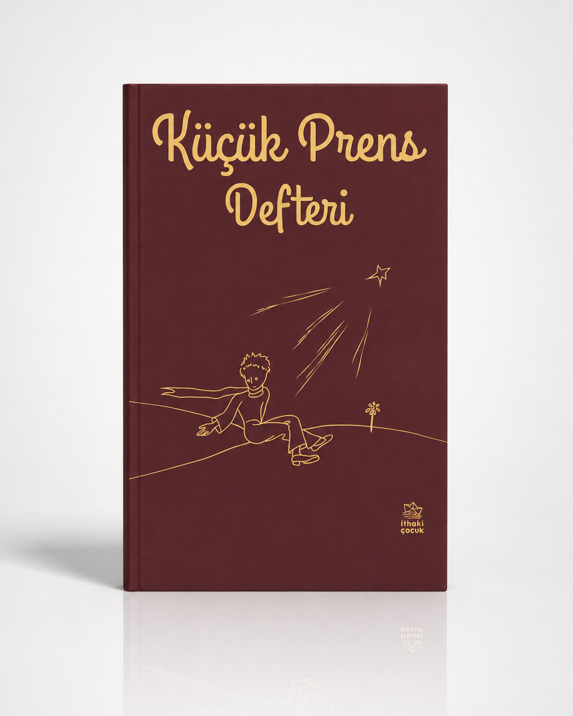 Küçük Prens Sert Kapak Çizgisiz Defter – Bordo