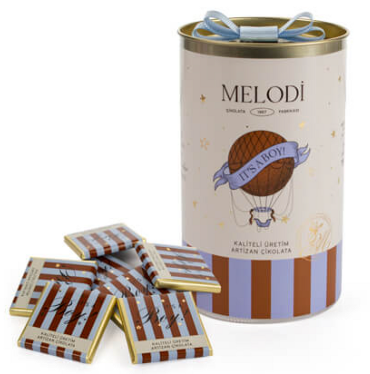 Melodika Mavi Erkek Bebek Madlen Çikolata 300 g