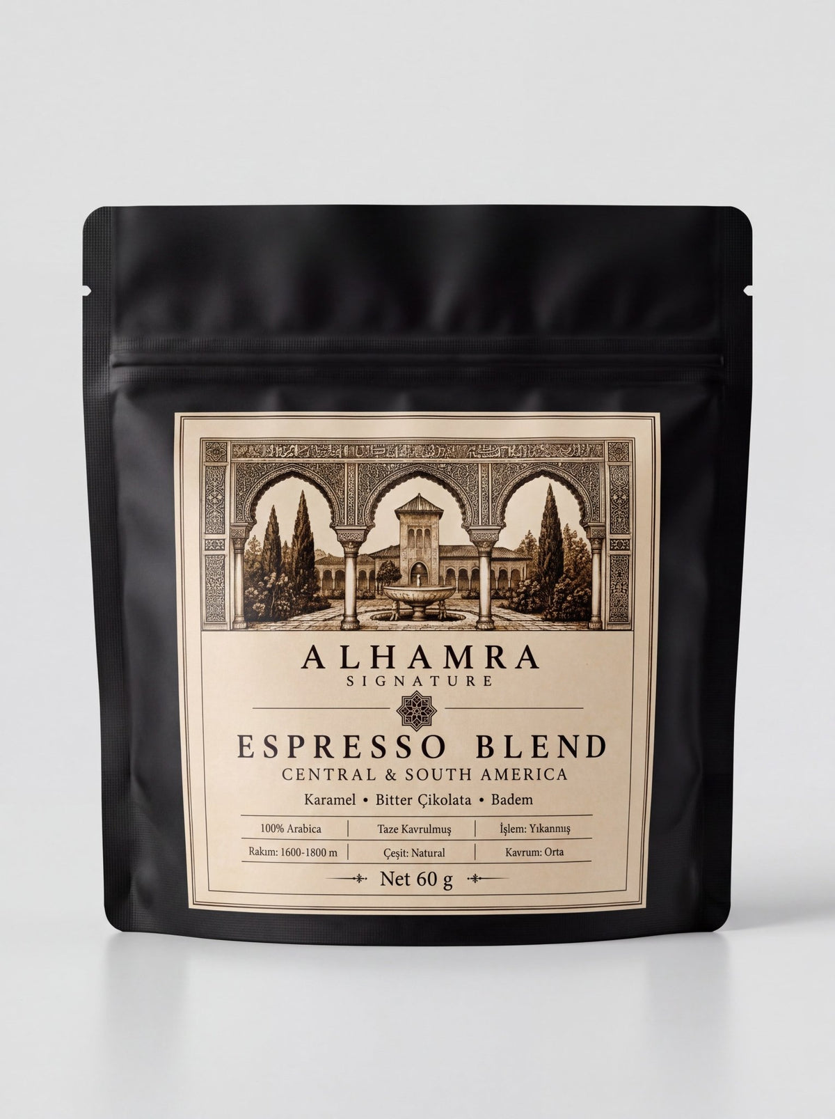 Alhamra Signature Espresso Blend – %100 Arabica Kahve, 60 g - zarifceconcept-1