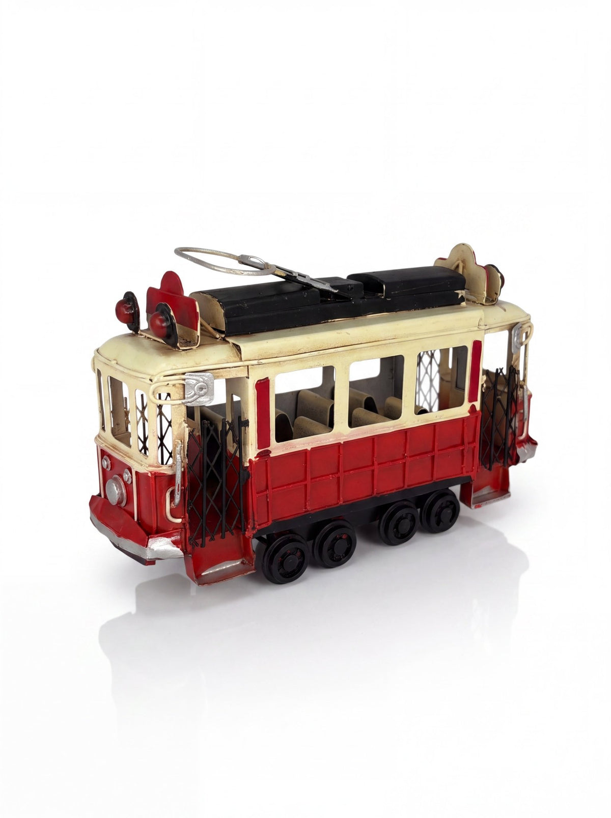 El İşçiliği Metal Nostaljik Tramvay Dekoratif Obje – 19 × 12 cm - zarifceconcept-2