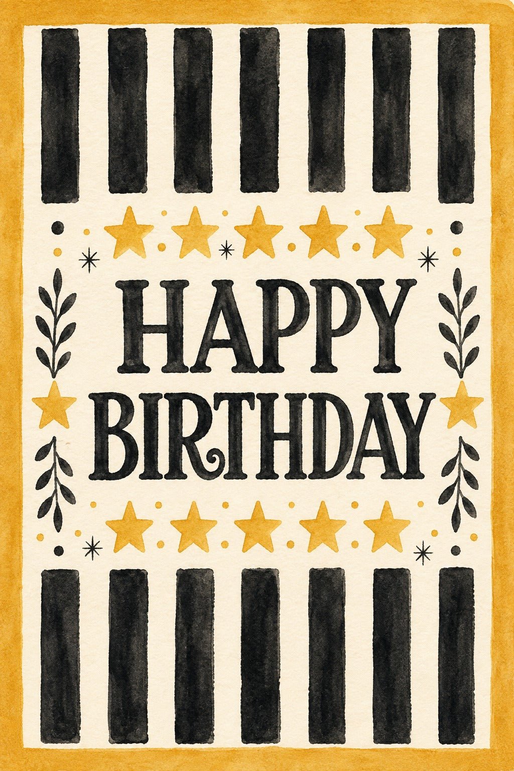 Happy Birthday – Doğum Günü Tebrik Kartı - zarifceconcept-1