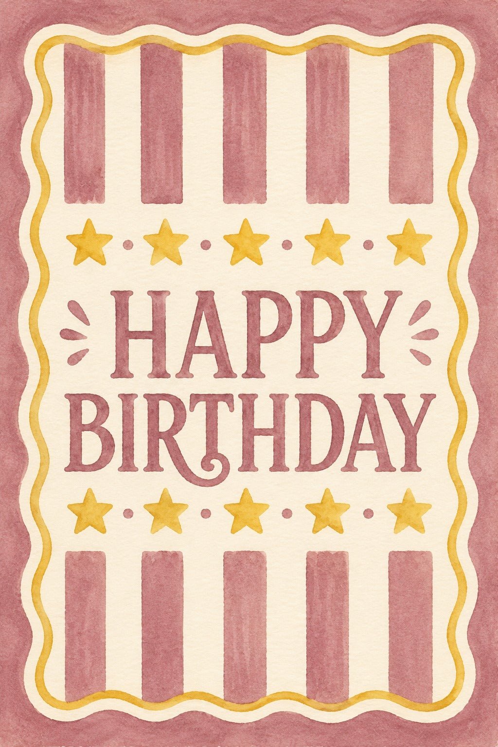Happy Birthday – Doğum Günü Tebrik Kartı - zarifceconcept-1