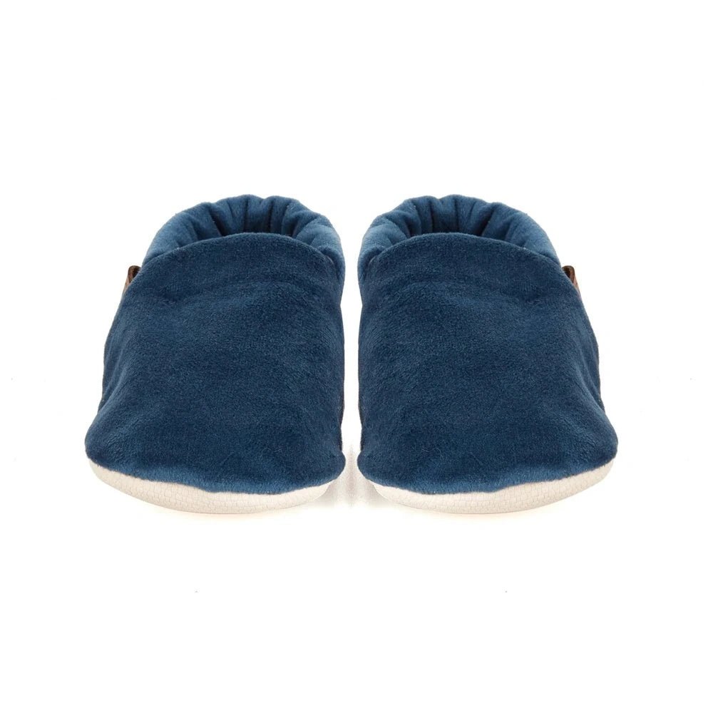 Makosen Bebek Patik (Lacivert) – Kaydırmaz Kadife Bebek Patik - zarifceconcept-2