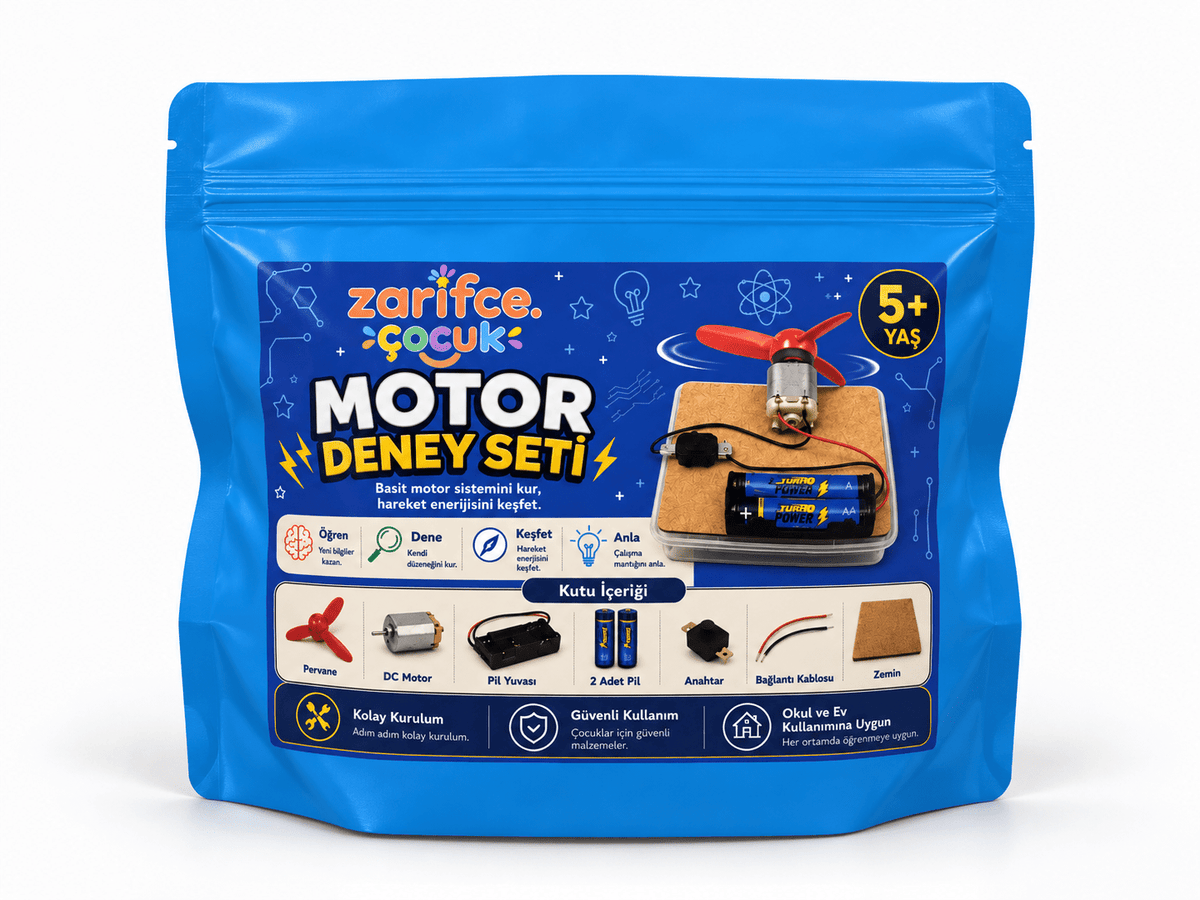 Motor Deney Seti – Basit Motor ve Pervane Devresi | 5+ Yaş - zarifceconcept-1