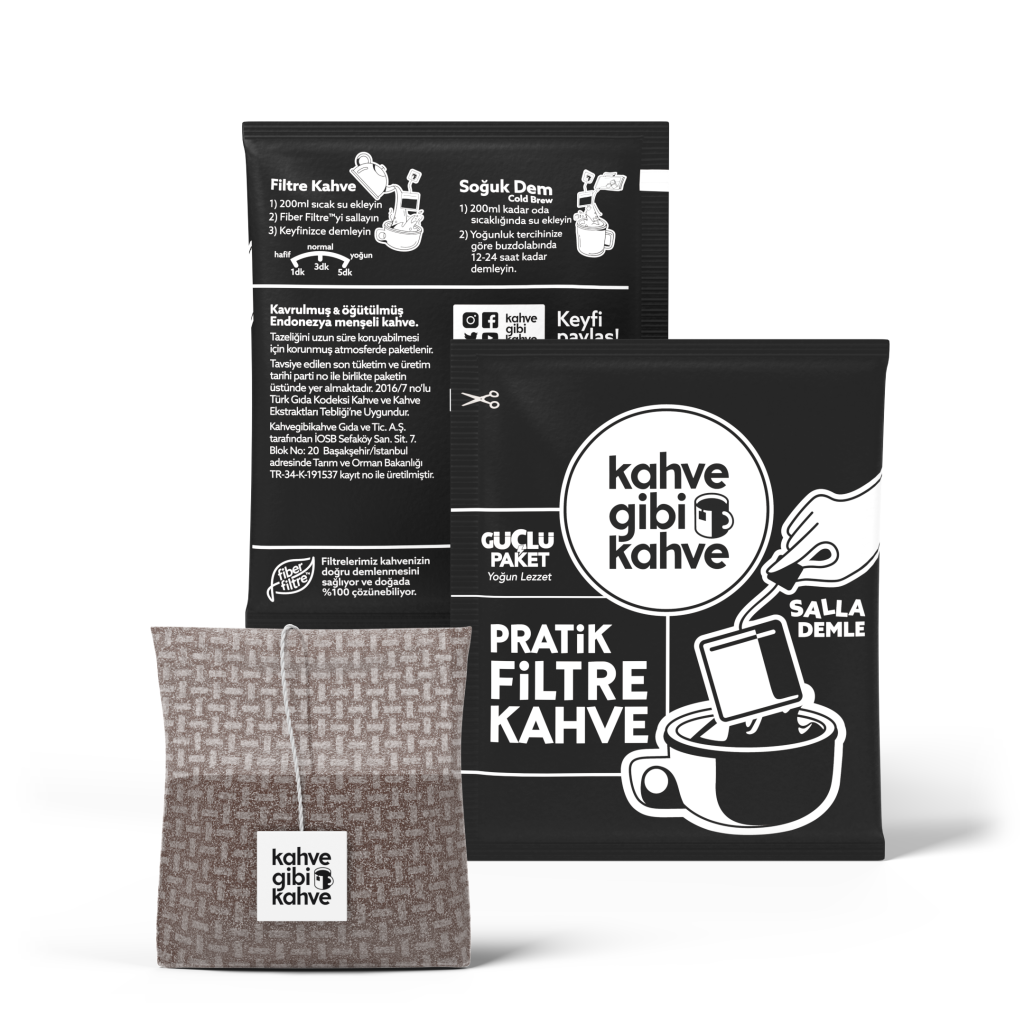 Pratik Filtre Kahve gibi Kahve Güçlü Paket