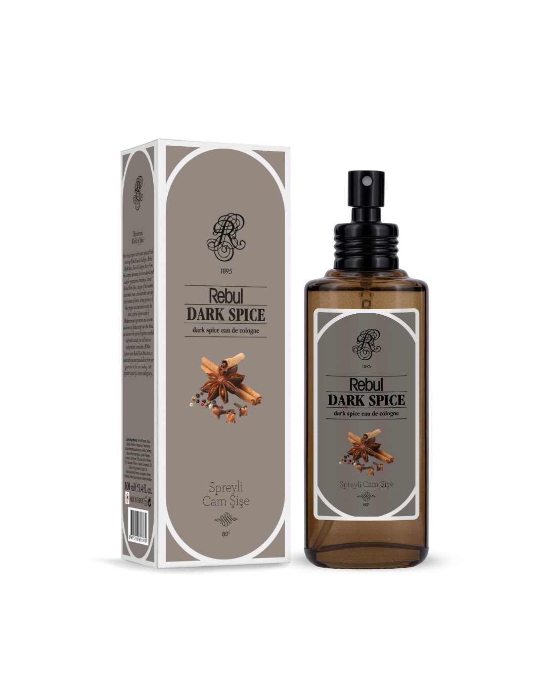 Rebul Dark Spice Kolonya 100 ml cam şişe