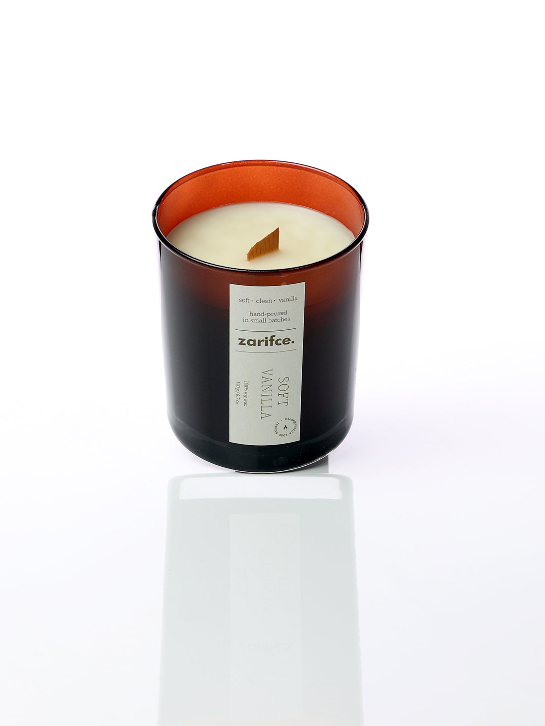Zarifce Ahşap Fitil %100 soya wax doğal mum