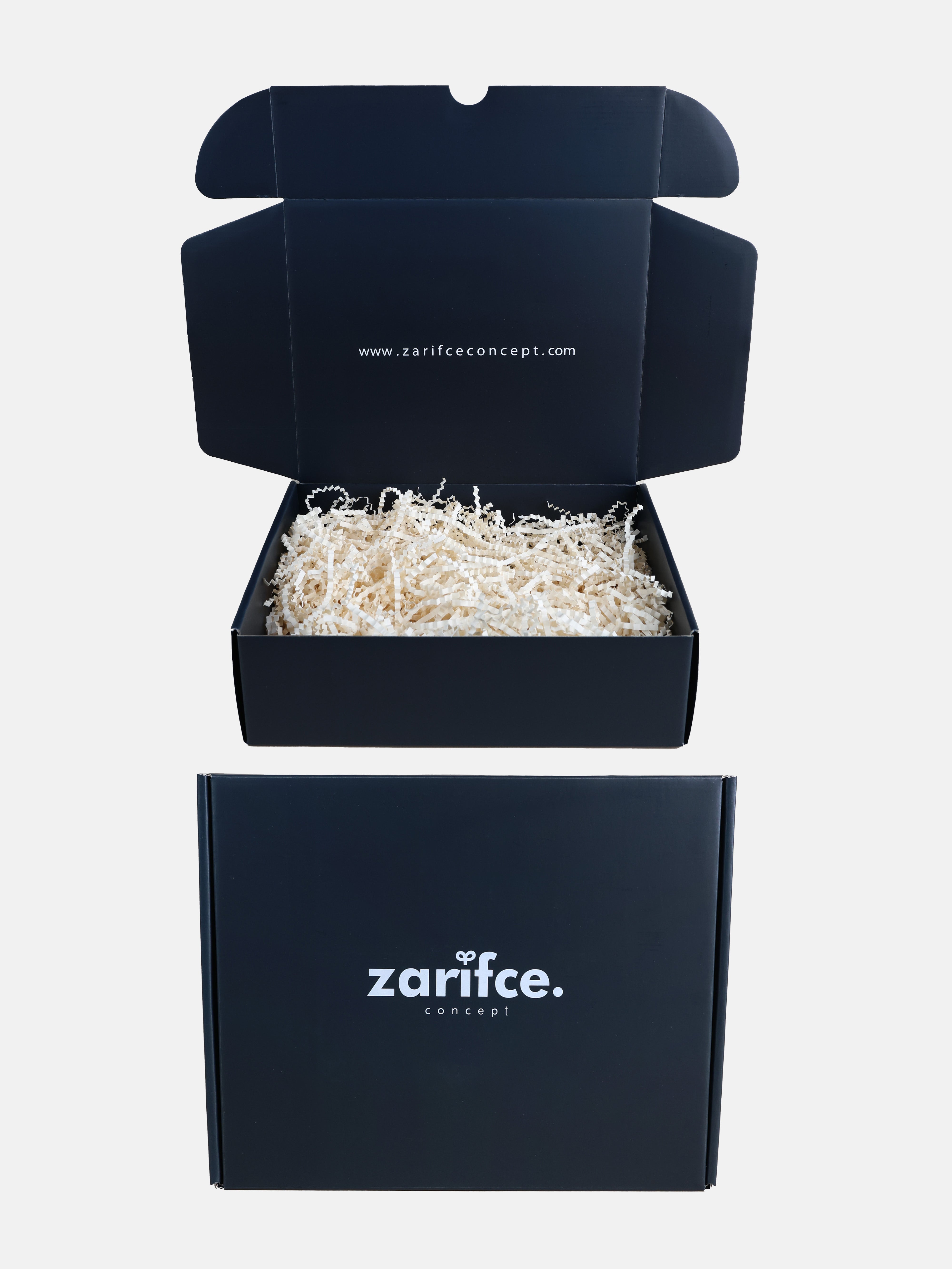 Zarifce Concept boş hediye kutusu lacivert