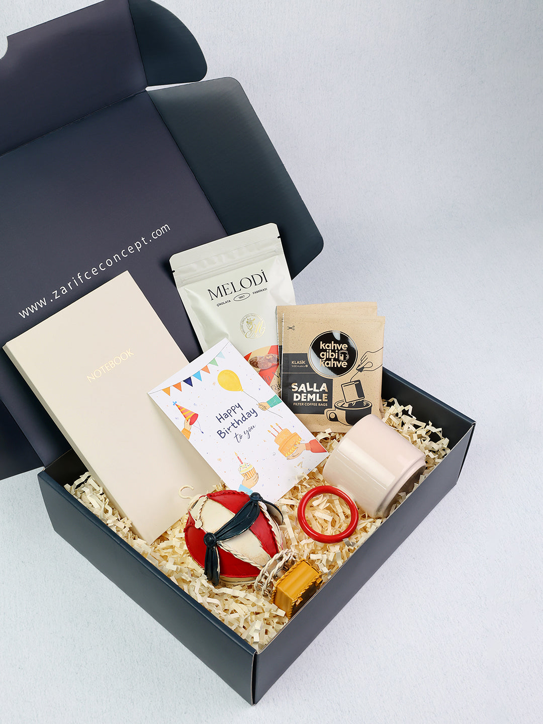 Kırmızı Balon Doğum Günü Hediye Kutusu