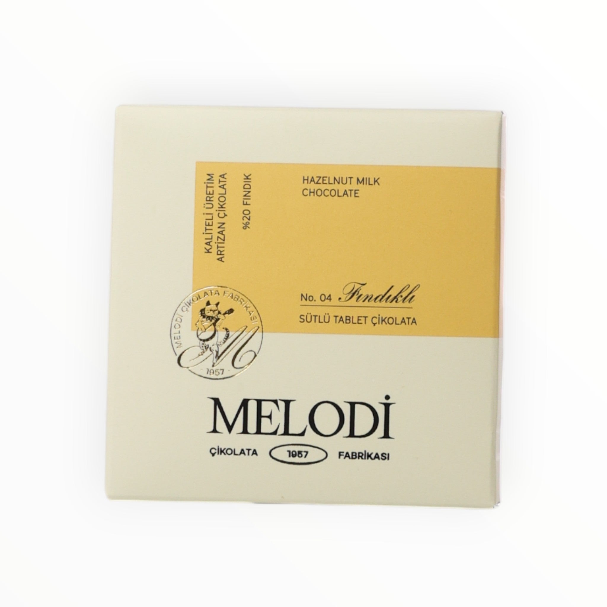 Melodi Fındık Parçacıklı Sütlü Tablet Çikolata