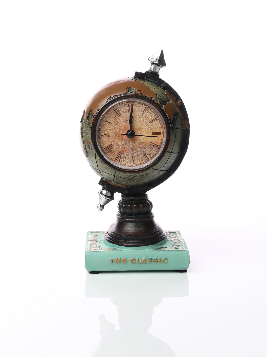 Kahverengi Dünya Küre Saat Hediye Kutusu