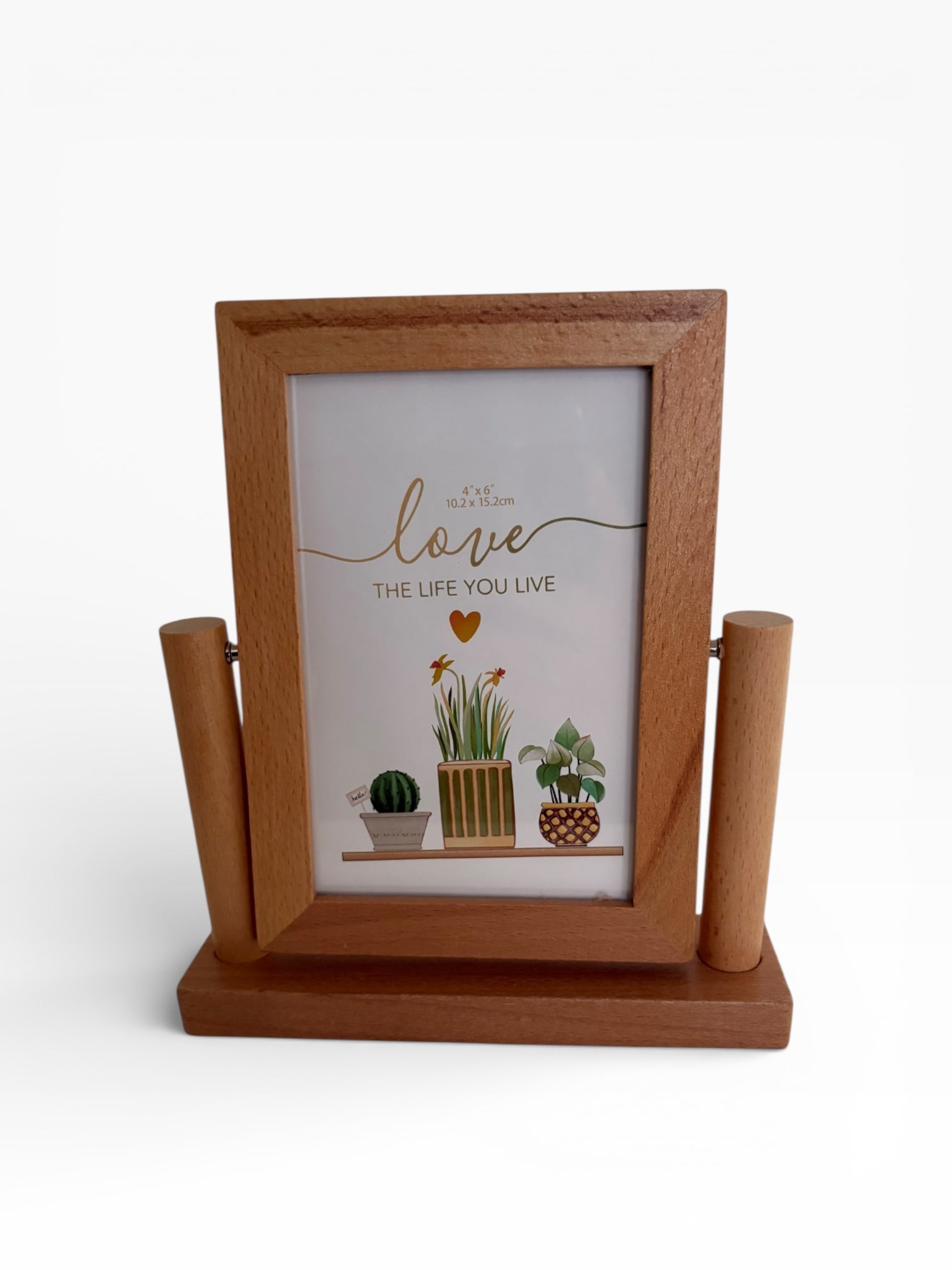 Çift Taraflı Standlı Ahşap Çerçeve