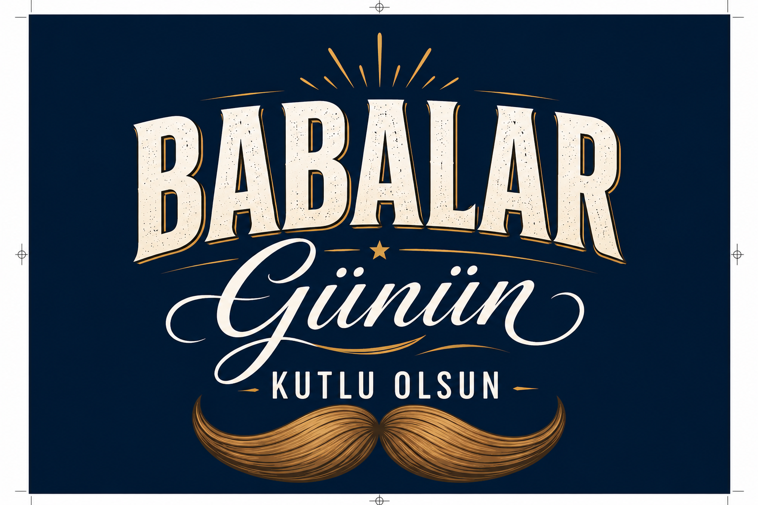 BABALAR Günün KUTLU OLSUN - not kartı