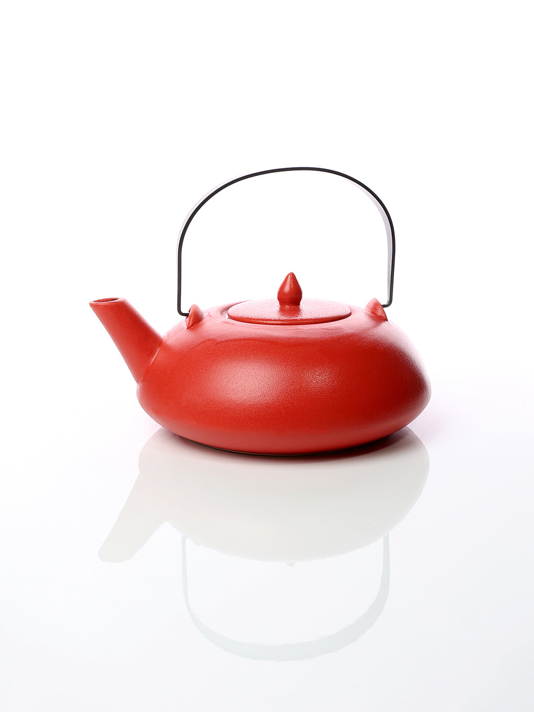 Kırmızı Stoneware Çay Demliği 700 cc