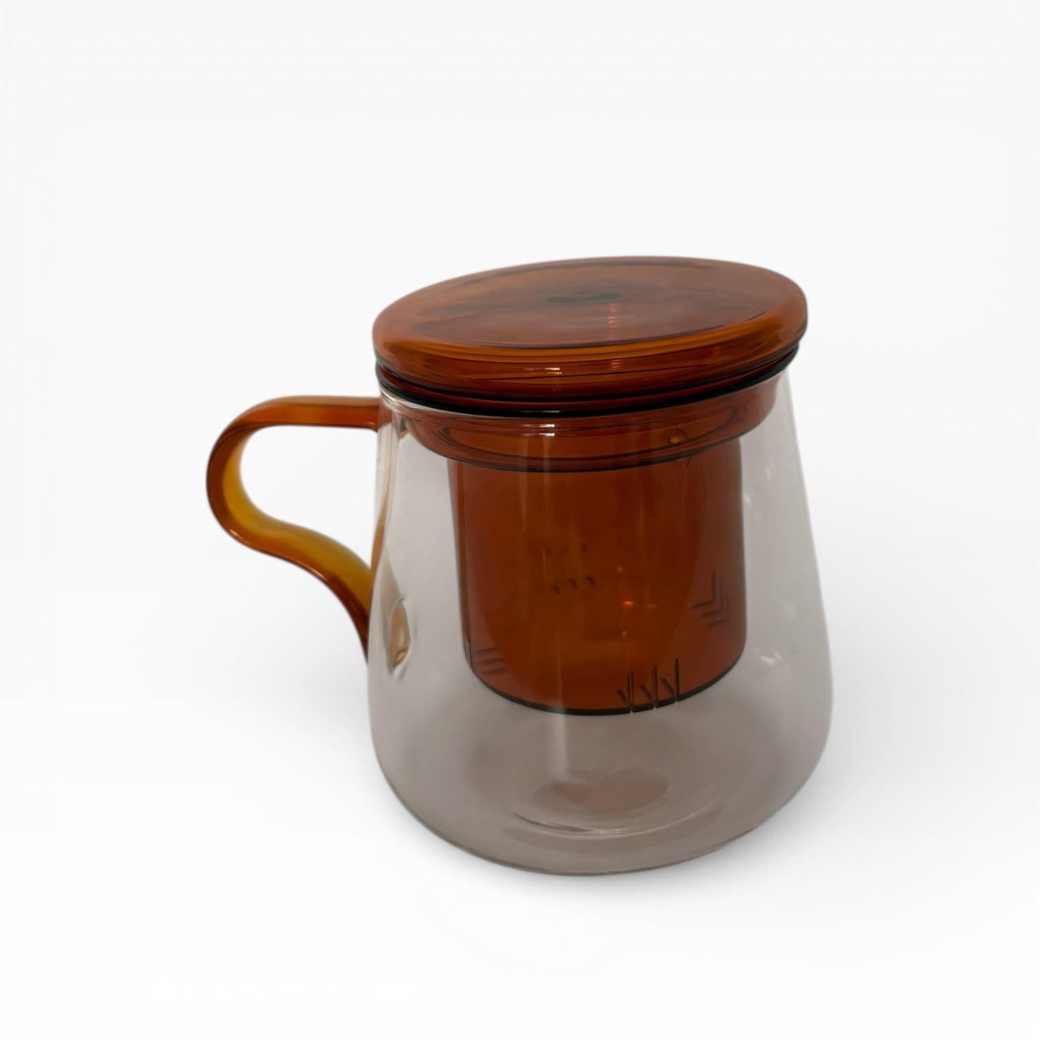 Cam Bitki Çayı Demleme Kupası