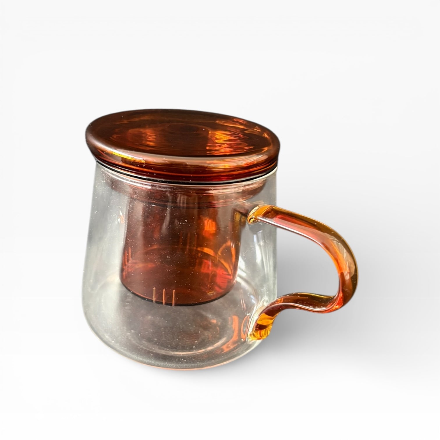 Cam Bitki Çayı Demleme Kupası
