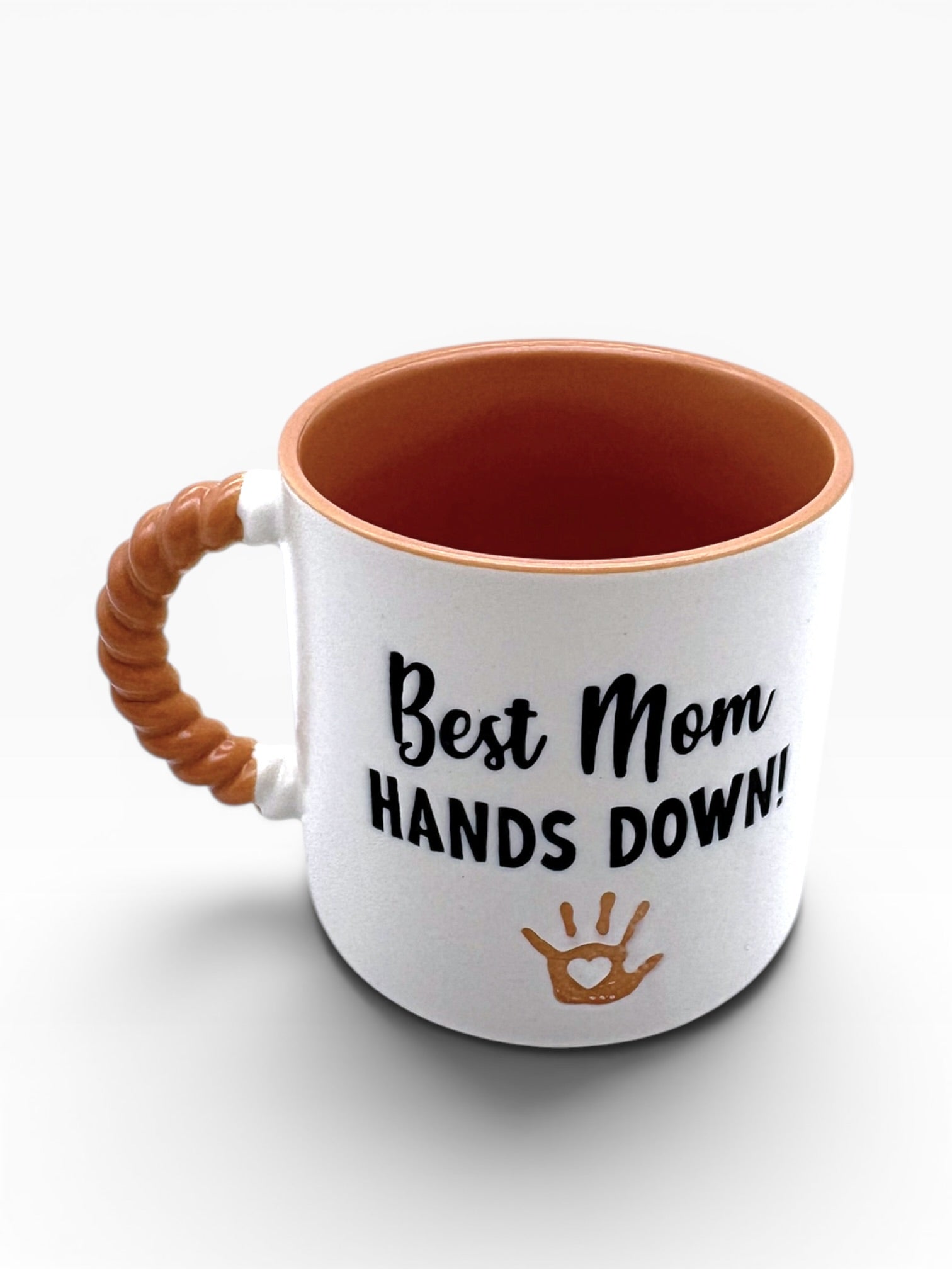 Anneler Günü Özel Porselen Kupa - Best Mom HANDS DOWN