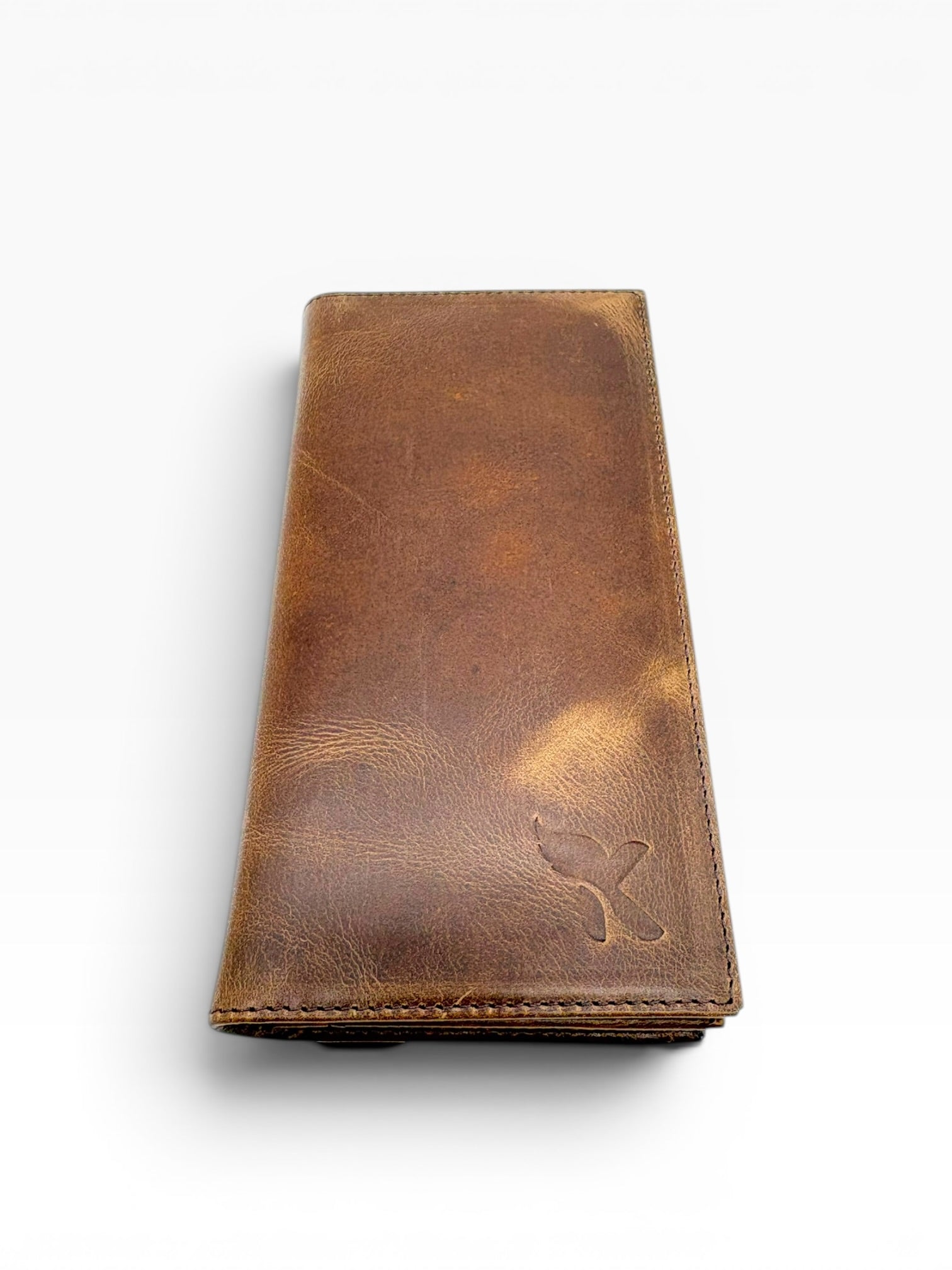 Vintage Kahve - Hakiki Deri Portföy Cüzdan – El İşçiliği Unisex Uzun Model Cüzdan