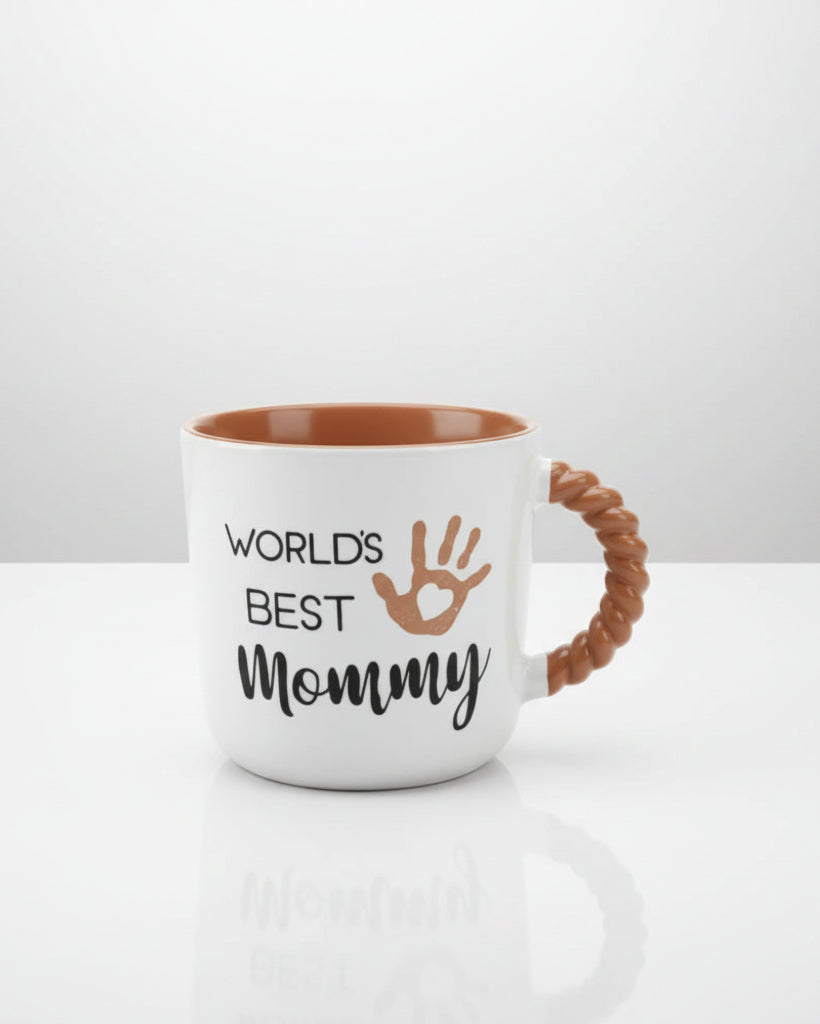 Anneler Günü Özel Porselen Kupa - “World’s Best Mommy”
