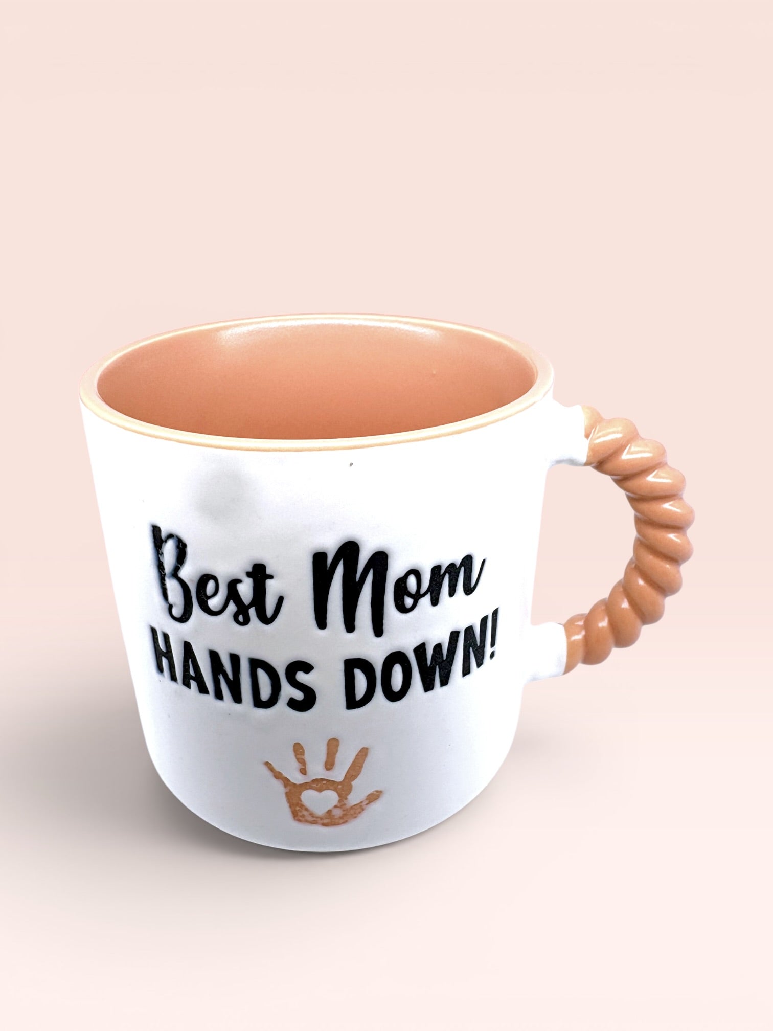 Anneler Günü Özel Porselen Kupa - Best Mom HANDS DOWN