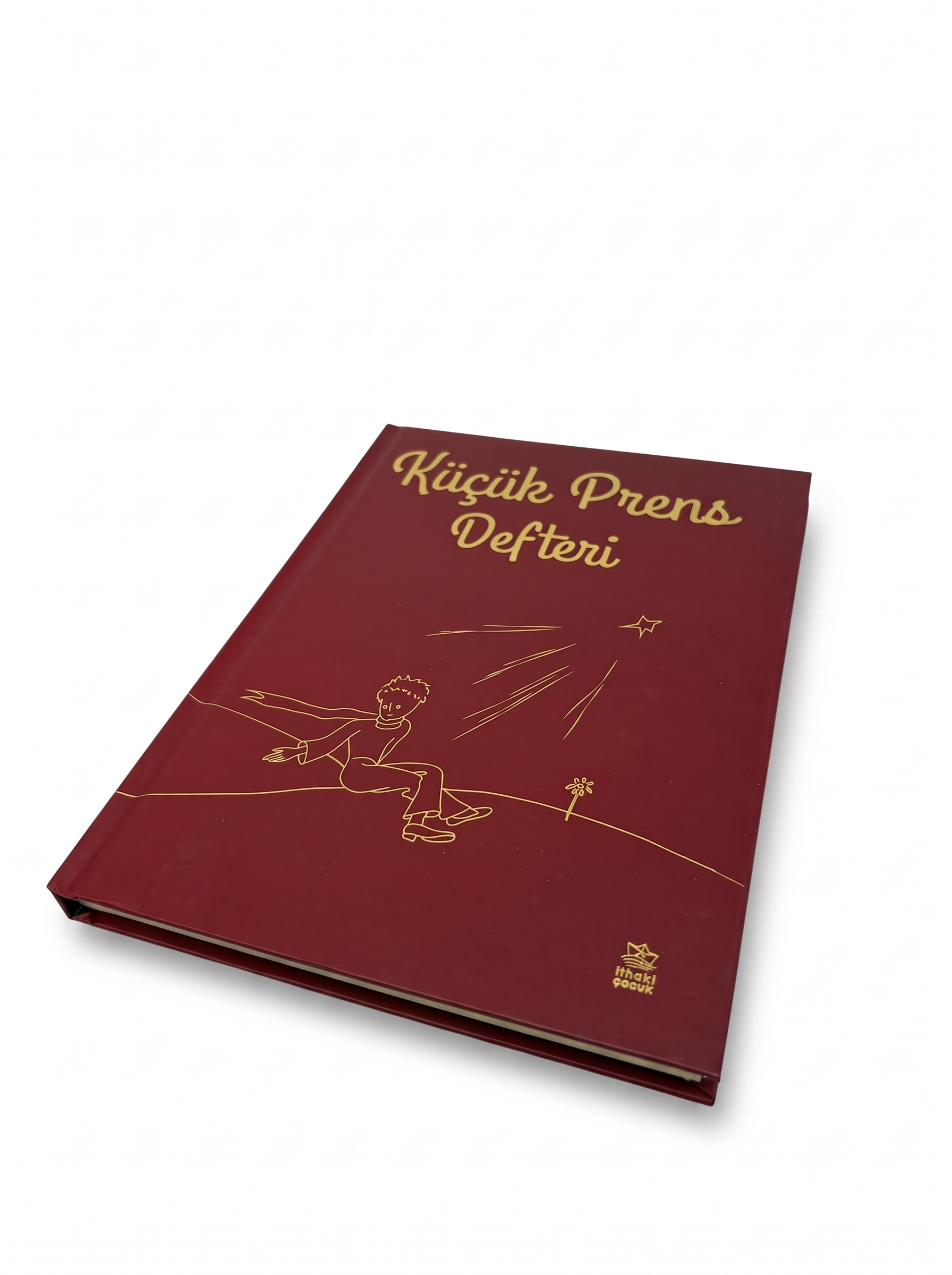 Küçük Prens Sert Kapak Çizgisiz Defter – Bordo