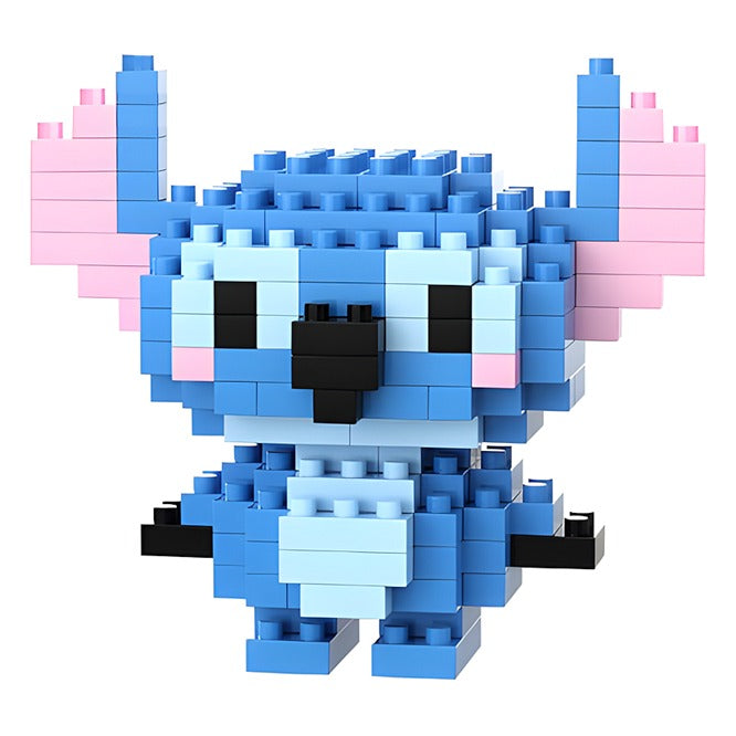 Stitch 3D Figür Mini Bricks Hobi Oyuncak – Mavi