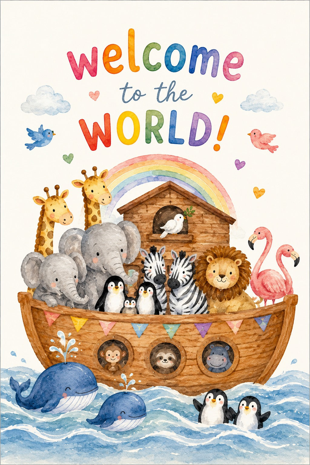 welcome to the WORLD – Bebek Tebrik Kartı