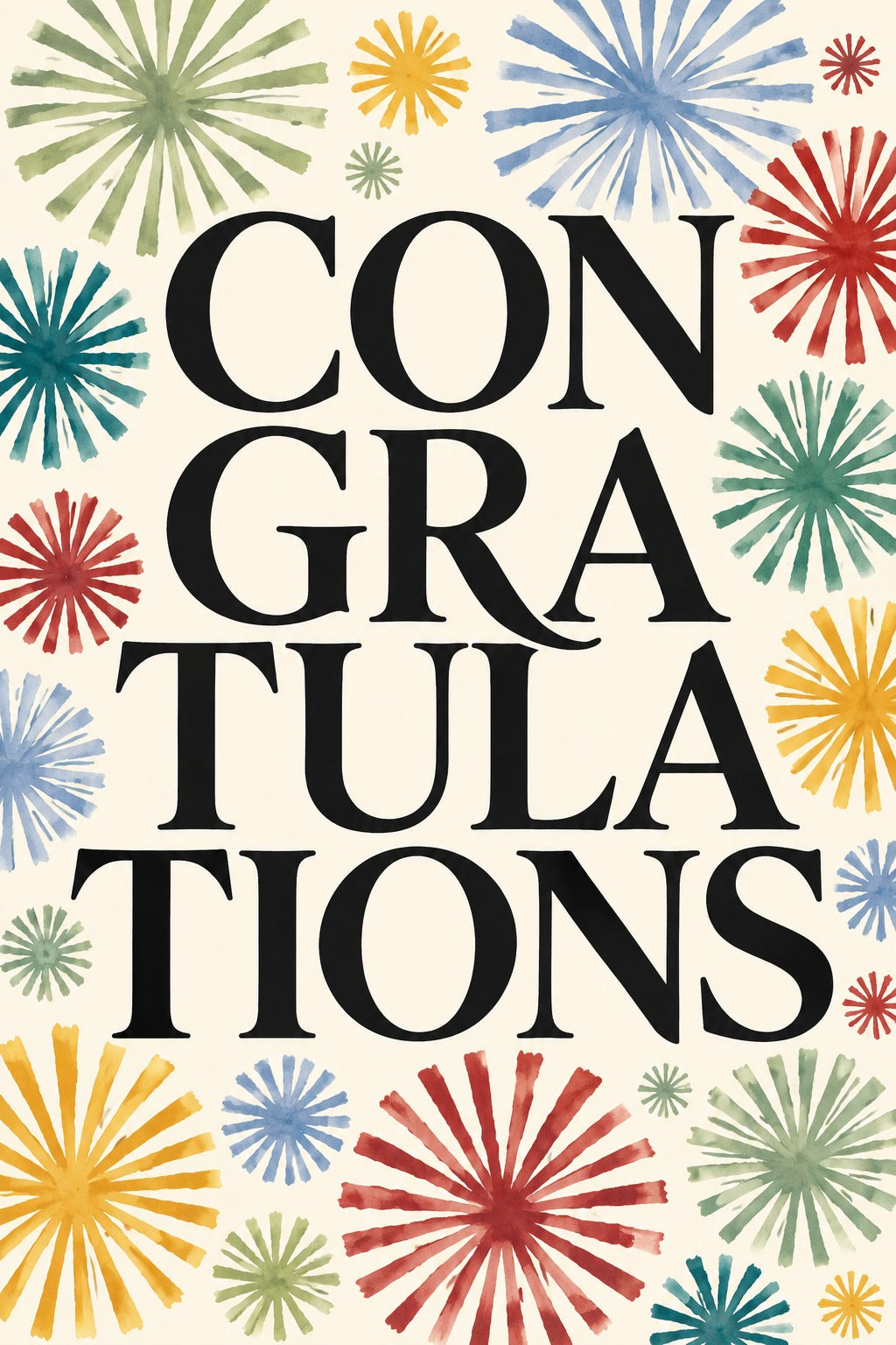 CONGRATULATIONS – Tebrik Kartı