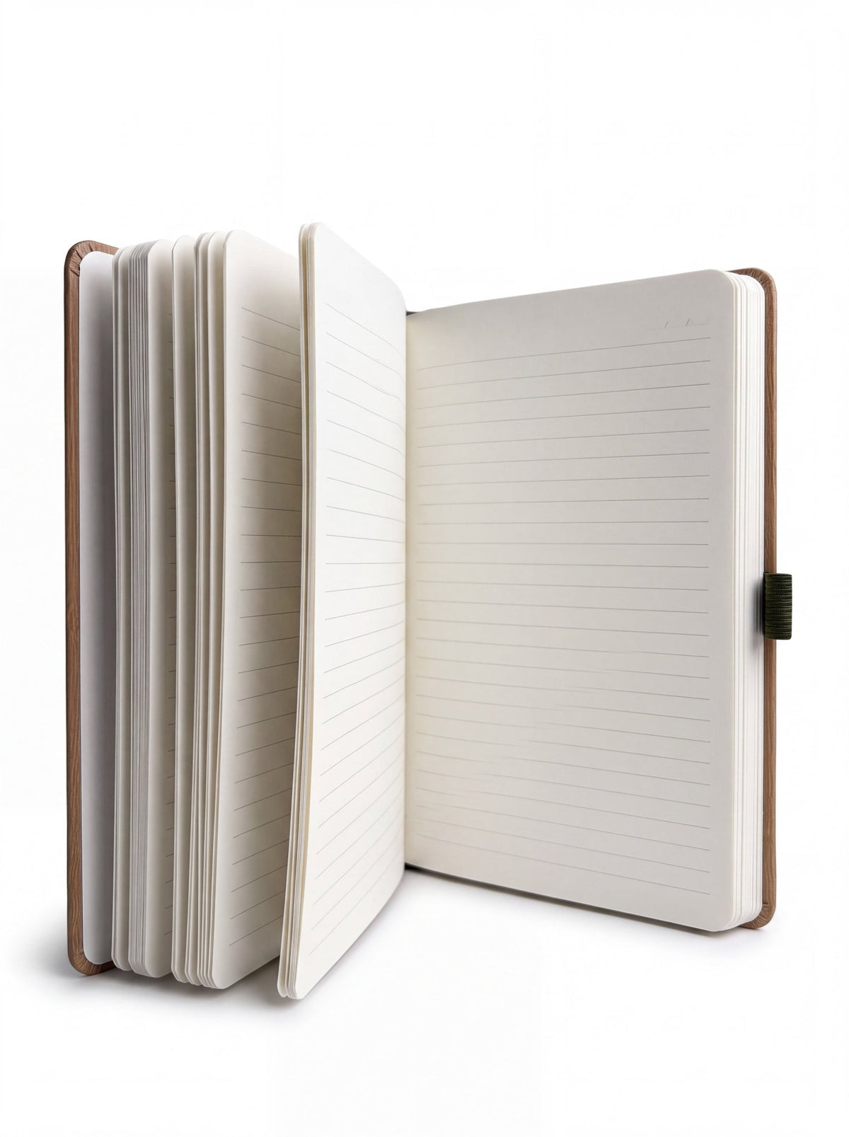 Ahşap Görünümlü Tarihsiz Çizgili Defter – Yeşil, 15×21 cm - zarifceconcept-2