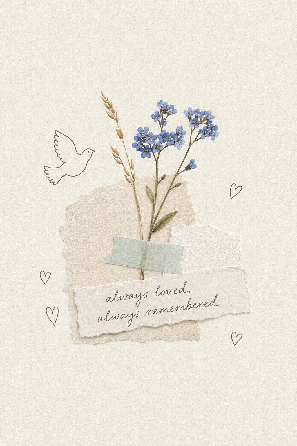 Always Loved, Always Remembered – Sevgi ve Hatıra Kartı - zarifceconcept-1