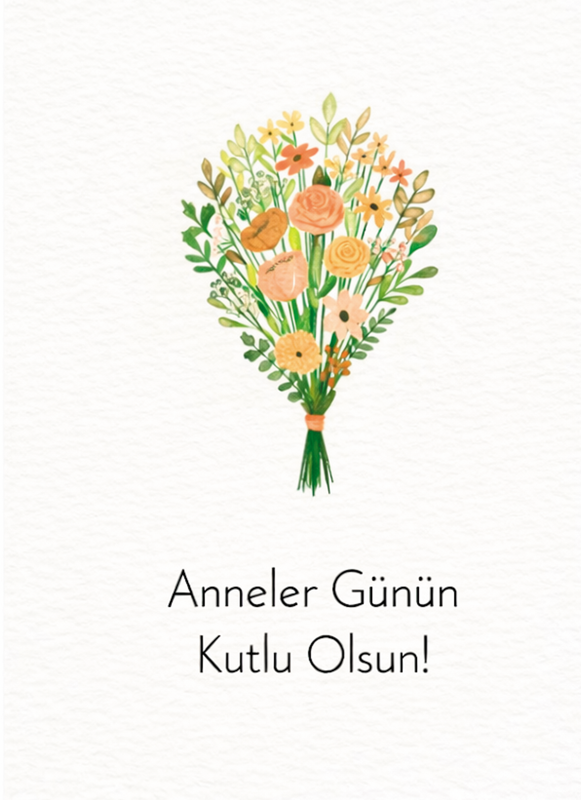 Anneler Günün Kutlu Olsun! - not kartı