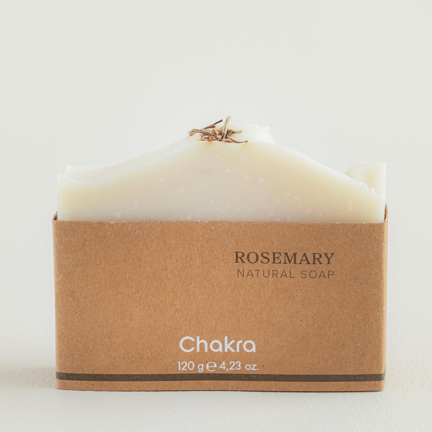 Chakra Doğal Biberiye Sabunu 120 gr | Vegan ve Parabensiz Doğal Bakım Sabunu