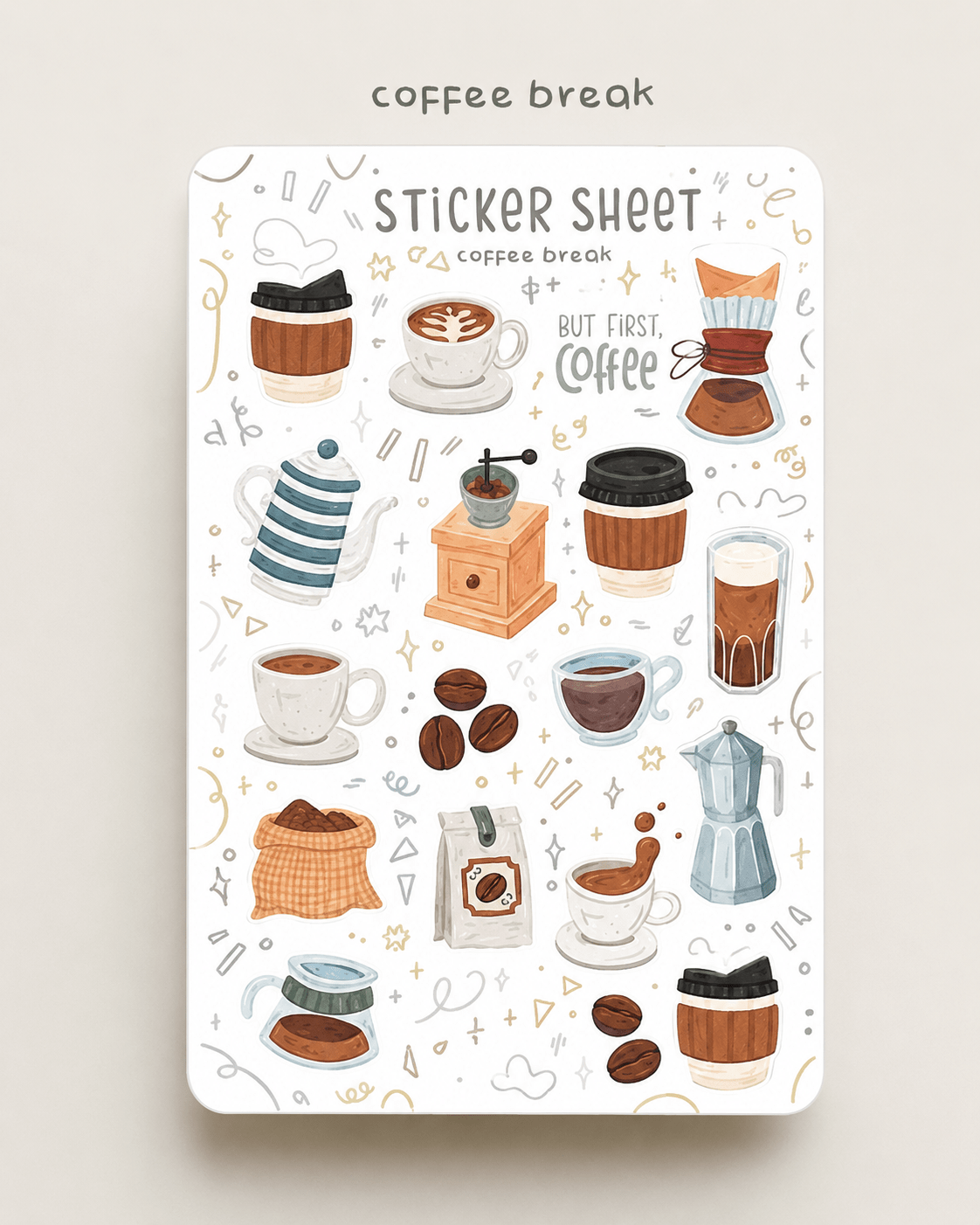 Cozy & Mola Temalı Sticker Sheet – Dekoratif Sticker 10 x 15 cm - zarifceconcept-4