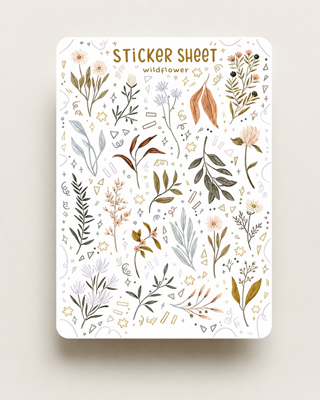 Doğa & Sonbahar Temalı Sticker Sheet – Dekoratif Sticker 10 x 15 cm - zarifceconcept-2