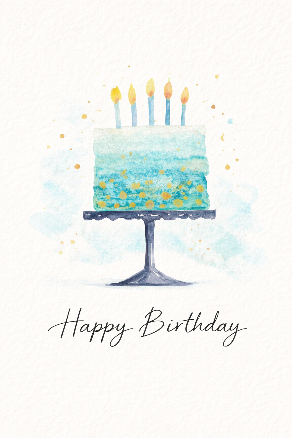 happy birthday doğum günü hediye not kartı