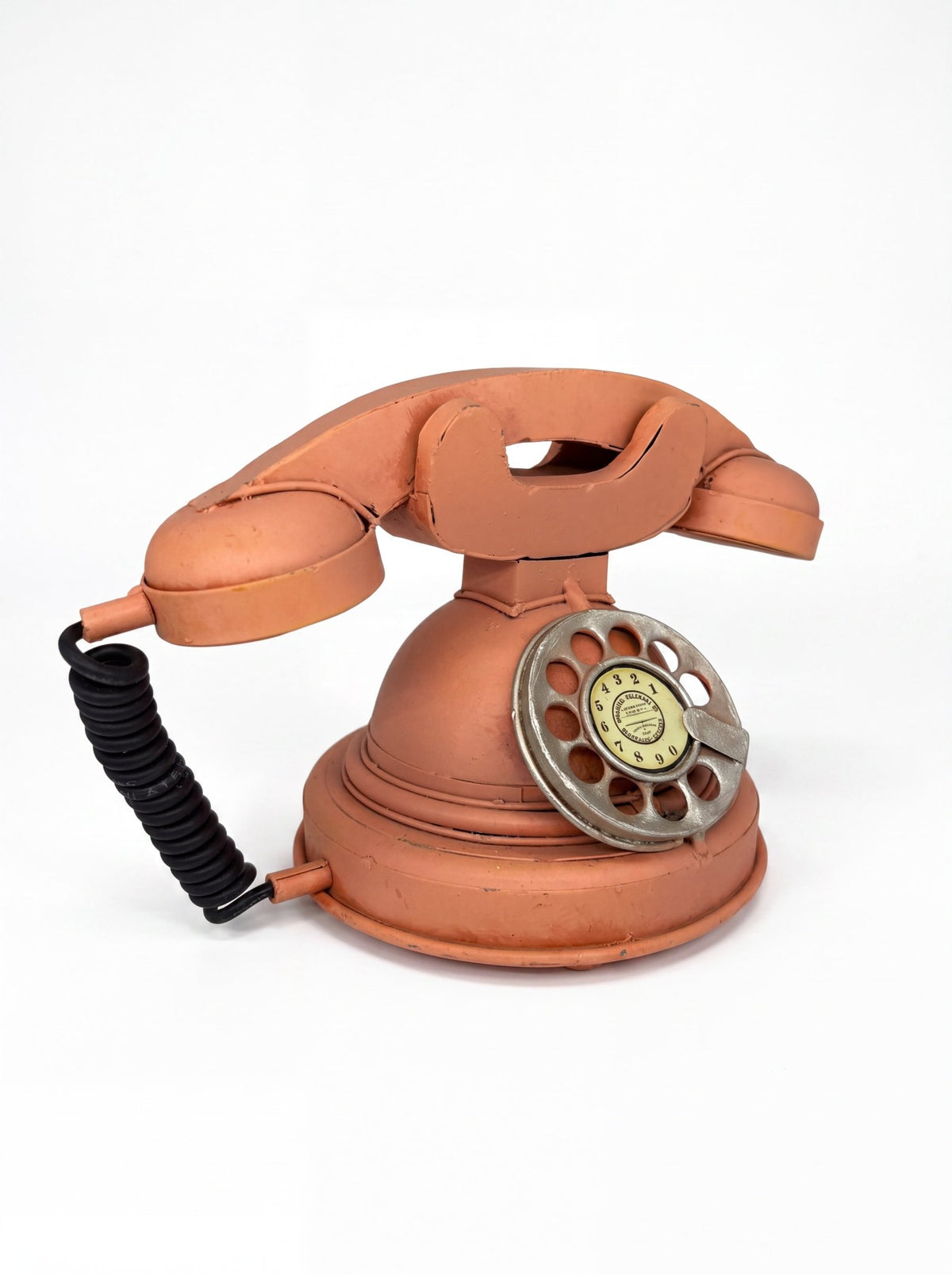 El İşçiliği Metal Ahizeli Telefon Dekoratif Obje - zarifceconcept-2
