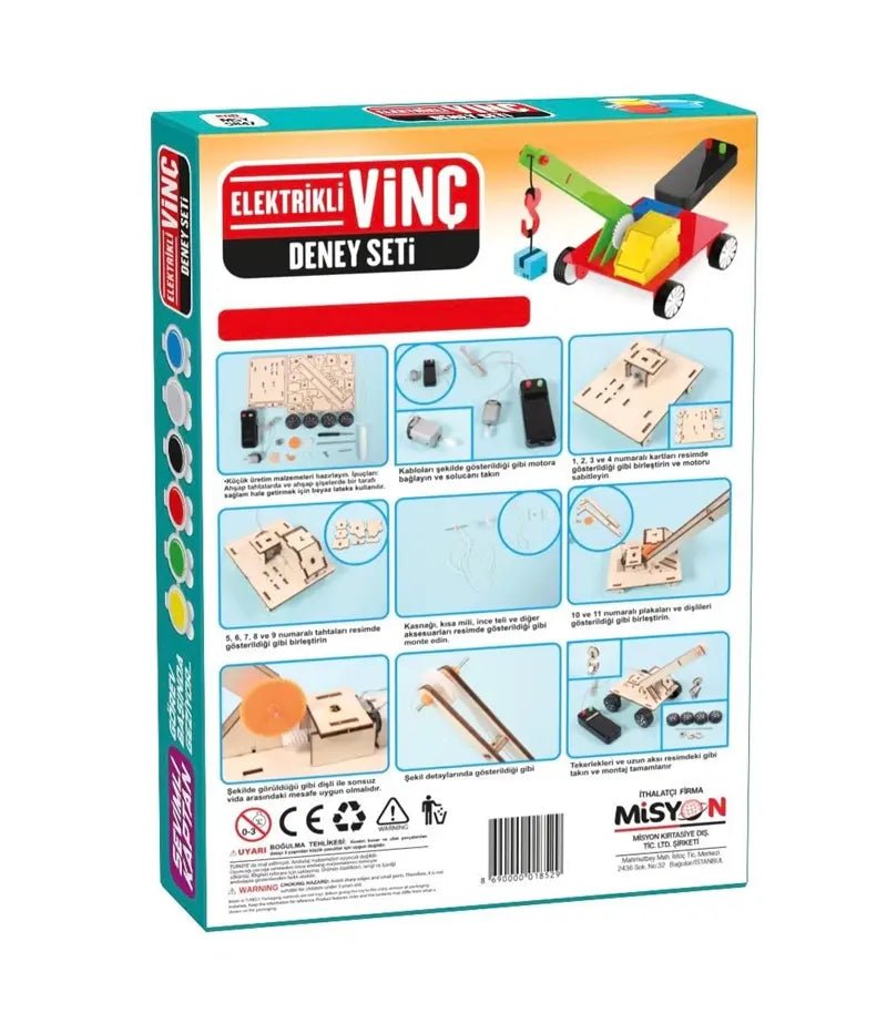 Elektrikli Vinç Deney Seti - Dene, yap, keşfet! - zarifceconcept-2