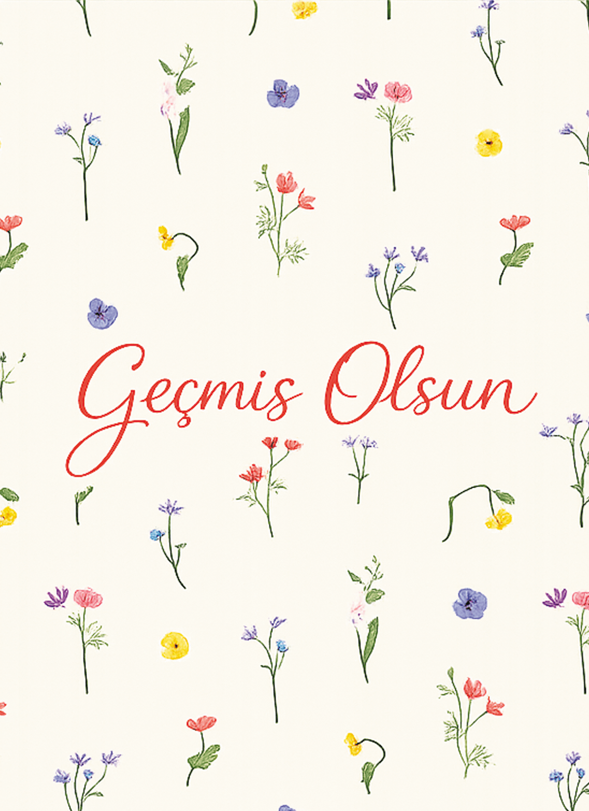 Geçmiş Olsun! 💐- Yanındayım, Geçmiş Olsun Kartı - zarifceconcept-1