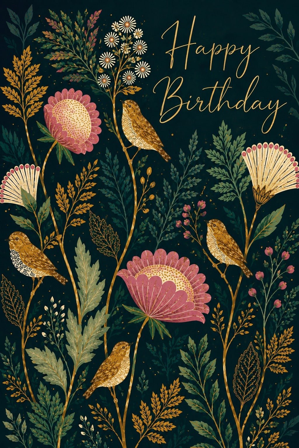 Happy Birthday – Doğum Günü Tebrik Kartı - zarifceconcept-1