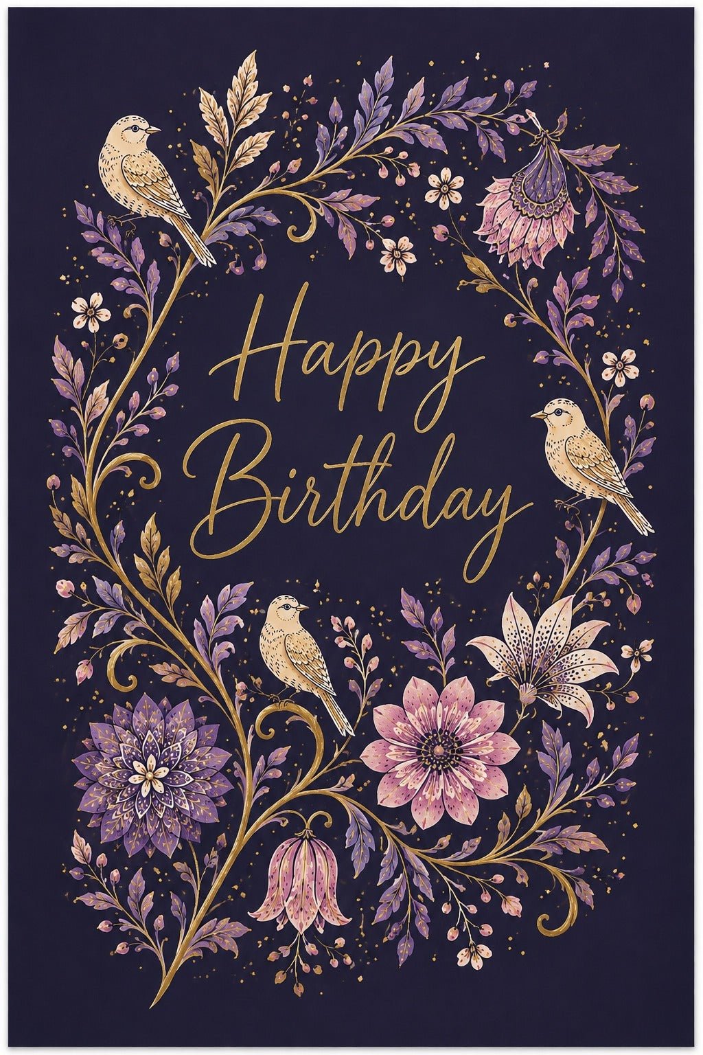 Happy Birthday – Doğum Günü Tebrik Kartı - zarifceconcept-1