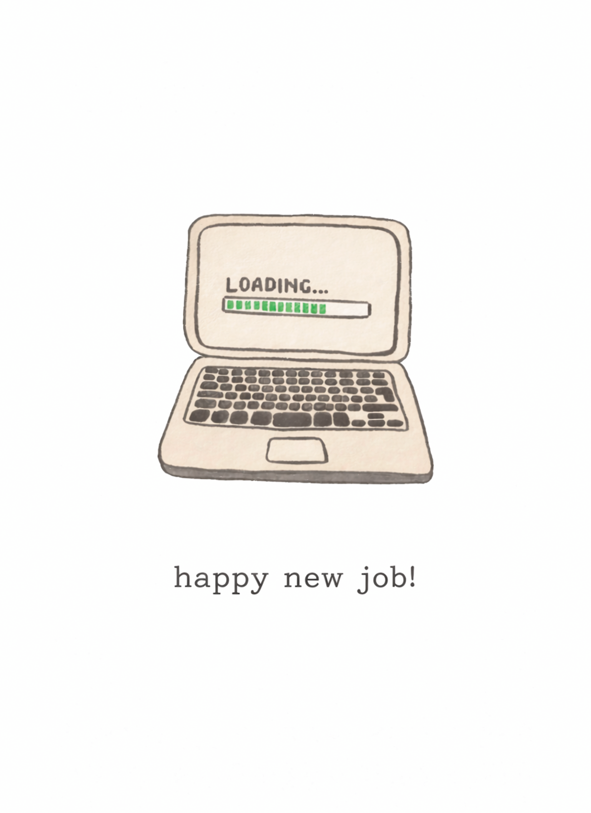 happy new job yeni işinde başarılar hediye not kartı