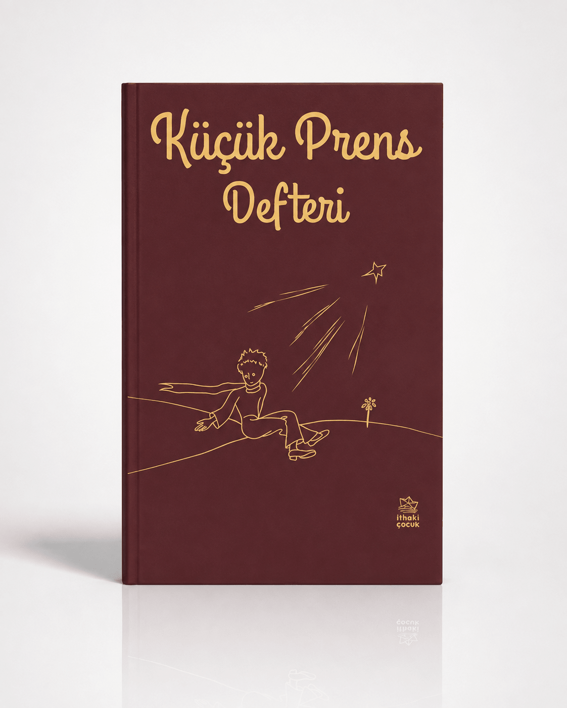 Küçük Prens Sert Kapak Çizgisiz Defter – Bordo - zarifceconcept-1