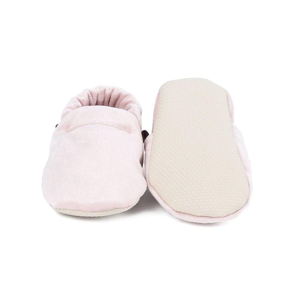 Makosen Bebek Patik (Toz Pembe) – Kaydırmaz Kadife Bebek Patik - zarifceconcept-1