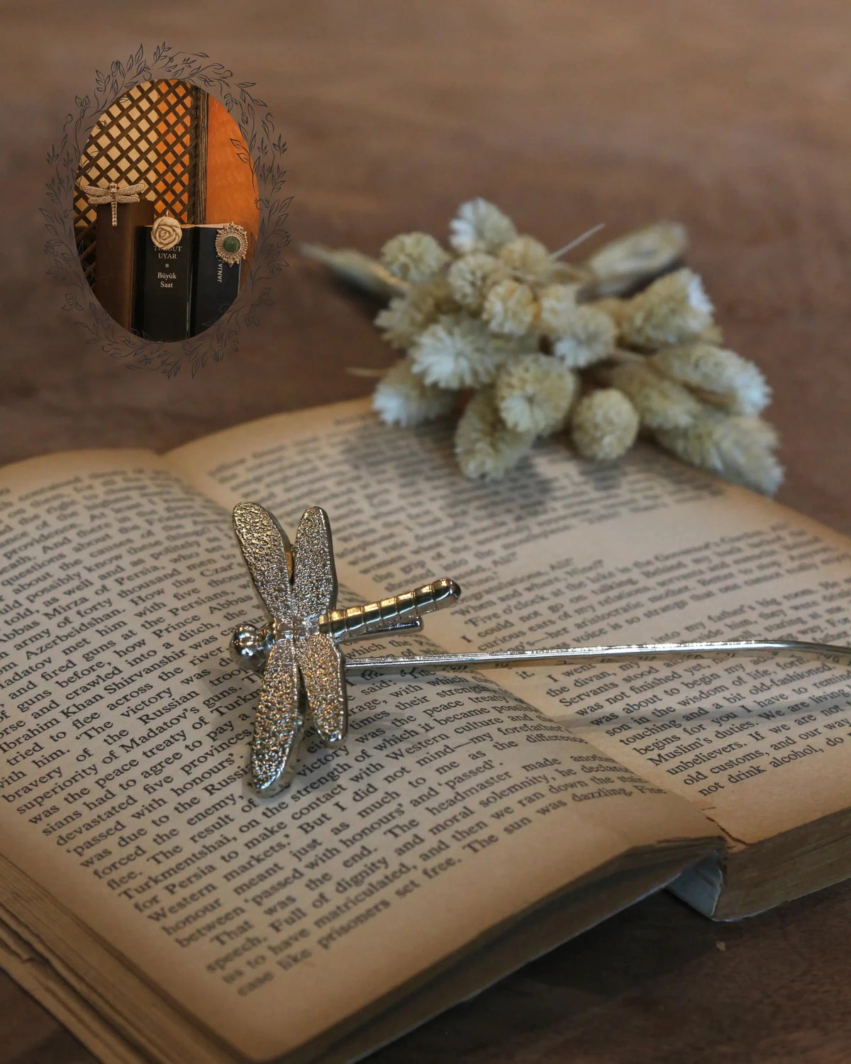 Metal Yusufçuk Kitap Ayracı – Şık Kitap Sever Hediyesi - zarifceconcept-4