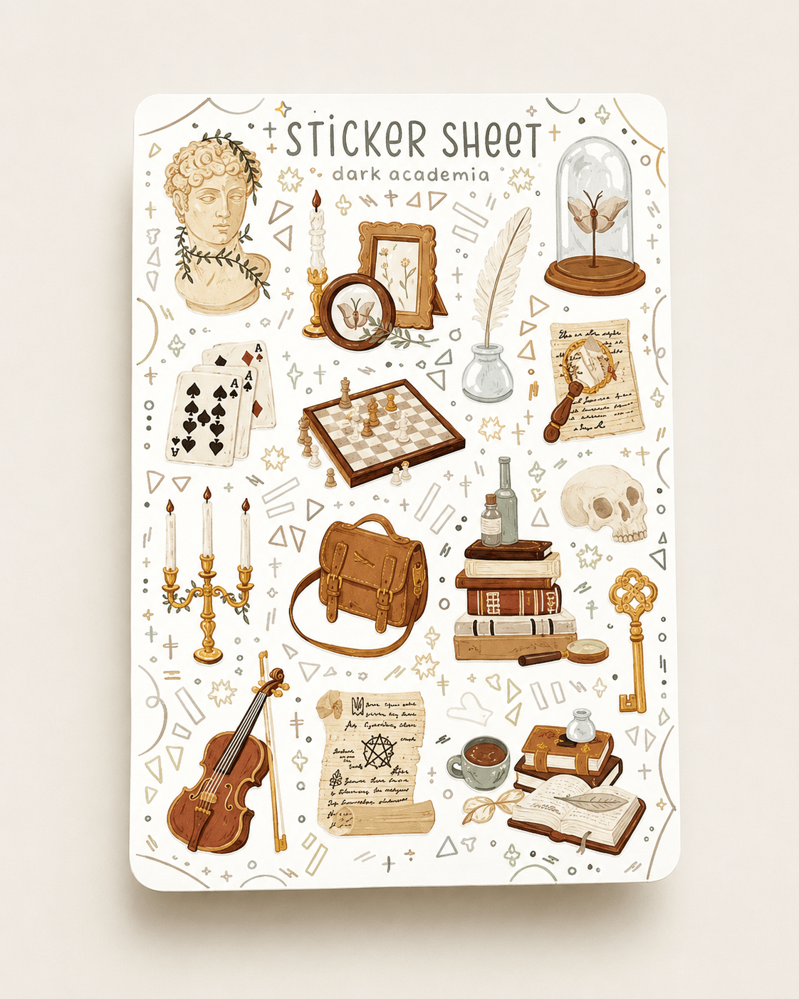 Mevsim & Eğlence Temalı Sticker Sheet – Dekoratif Sticker 10 x 15 cm - zarifceconcept-1