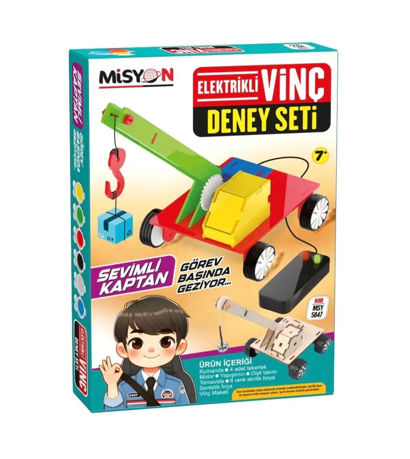 Elektrikli Vinç Deney Seti - Dene, yap, keşfet!